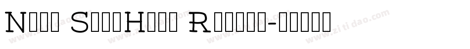 Noto SansHans Regula字体转换